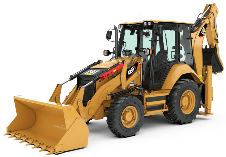 Экскаватор-погрузчик Caterpillar 426F2 прокладка линий связи бестраншейным методом